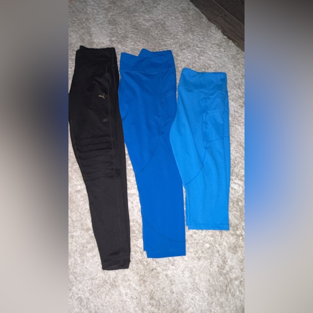 ZYIA Active Bright Blue Athletic Leggings